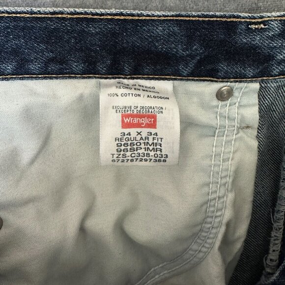 Two (2) Pairs of Wrangler Red Tag Jeans, Men's 34 x 34, Regular Fit - Picture 8 of 8